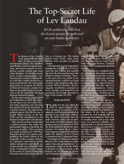 The Top-Secret Life of Lev Landau