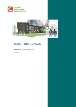 Apache-Tables User Guide