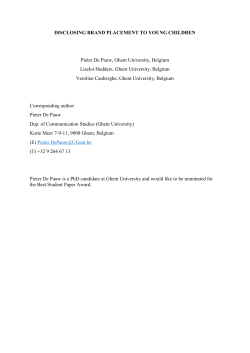 full text - Ghent University Academic Bibliography