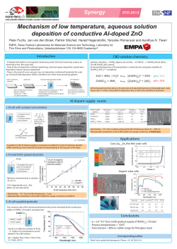 Mechanism of low temperature, aqueous solution - Nano-Tera
