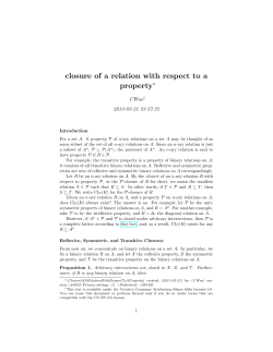 closure of a relation with respect to a property