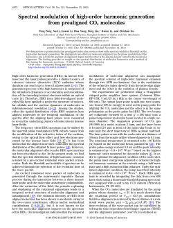 Spectral modulation of high-order harmonic
