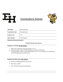 Connections Activity