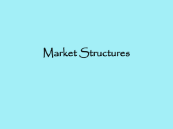 Market Structures - Thompson School District