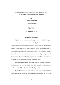 CHAPTER I INTRODUCTION