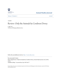 Review: Only the Animals by Ceridwen Dovey