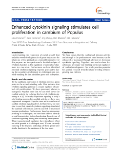 Enhanced cytokinin signaling stimulates cell