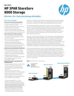 HP 3PAR StoreServ 8000 Storage data sheet