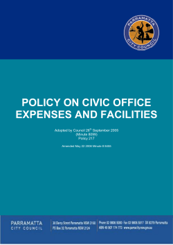 4EF22 4 Current Policy on Civic Office Expenses