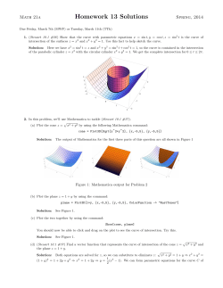 Homework 13 Solutions