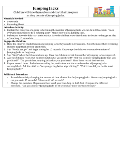 Jumping Jacks - Math at Home