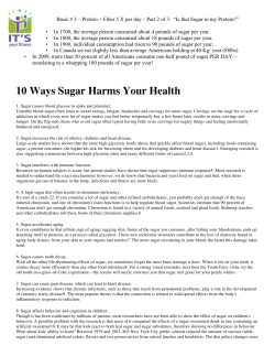10 Ways Sugar Harms Your Health