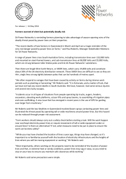 Farmers warned of silent but potentially deadly risk SA Power