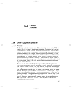 A3 Concept - Cataloging Cultural Objects