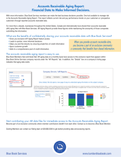 Accounts Receivable Aging Report Flyer