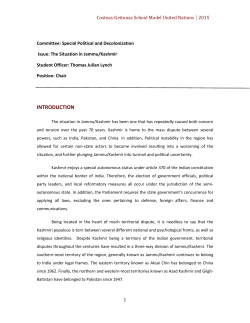 2.The situation in Jammu/Kashmir