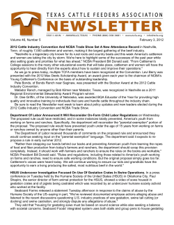 February 3, 2012 - Texas Cattle Feeders Association