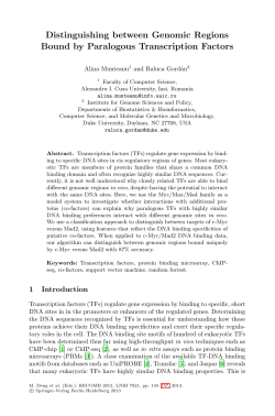 Distinguishing between Genomic Regions Bound by Paralogous