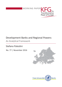 Development Banks and Regional Powers