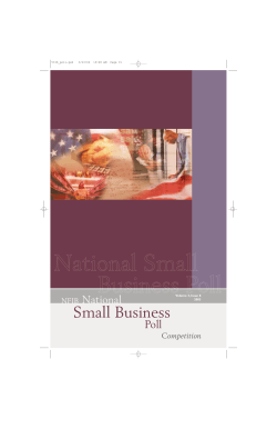 NFIB National Small Business Poll -
