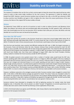 Stability and Growth Pact