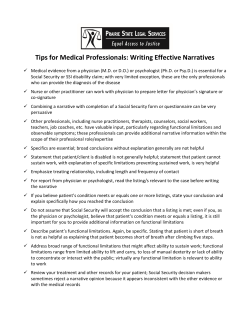 Download: Tips for medical professionals writing effective narratives