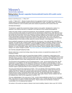 Rating Action: Moody`s upgrades Kommunalkredit Austria AG`s