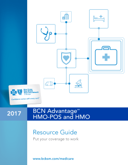 2017 BCN Advantage HMO-POS and HMO
