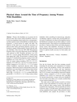 Physical Abuse Around the Time of Pregnancy Among Women With
