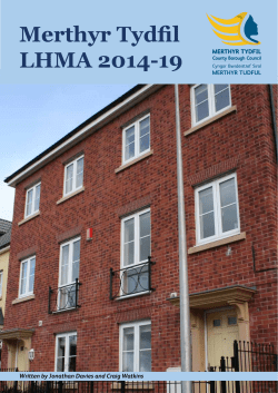 Merthyr Tydfil LHMA 2014-19 - Merthyr Tydfil County Borough Council