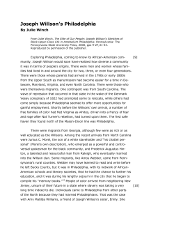 Joseph Willson`s Philadelphia - Historical Society of Pennsylvania