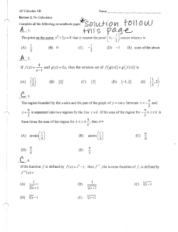 review 2 solutions