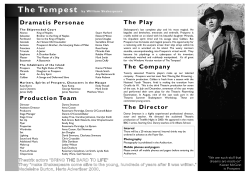 programme - theatrix performing arts