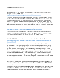 Annotated bibliography and References Glasgow