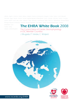 EHRA White Book 2008 - European Society of Cardiology