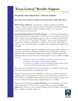 Texas Lottery&reg; Retailer Support