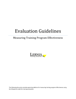 Evaluation Guidelines - Lernia Training Solutions