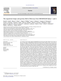The equatorial shape and gravity field of Mercury from