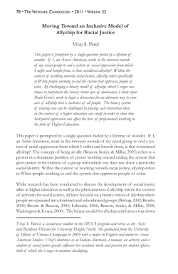 Moving Toward an Inclusive Model of Allyship for Racial Justice