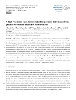 A high resolution extra-terrestrial solar spectrum determined from