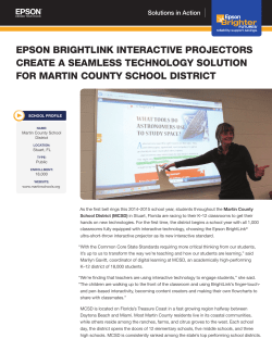 EPSON BRIGHTLINK INTERACTIVE PROJECTORS CREATE A