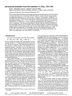 CO internal excitation from the reaction: H+CO2 CO+OH