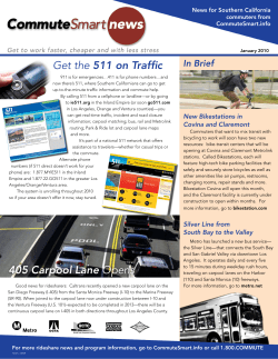 Get the 511 on Traffic 405 Carpool Lane Opens