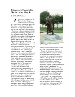 Kalamazoo`s Memorial to Martin Luther King, Jr.
