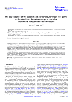The dependence of the parallel and perpendicular mean free paths