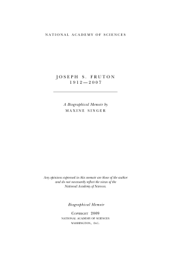 Fruton, Joseph S. - National Academy of Sciences