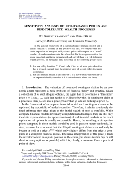 Sensitivity analysis of utility-based prices and risk