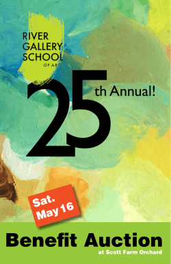 Benefit Auction - River Gallery School