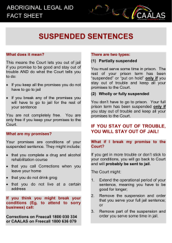 suspended sentences