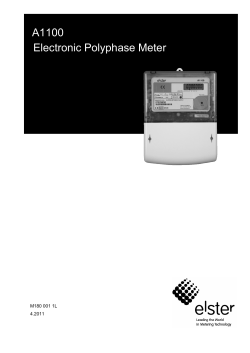 A1100 Electronic Polyphase Meter